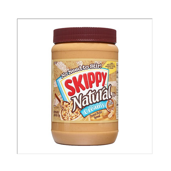 Large 40-Oz Jar of SKIPPY Natural Peanut Butter Spread