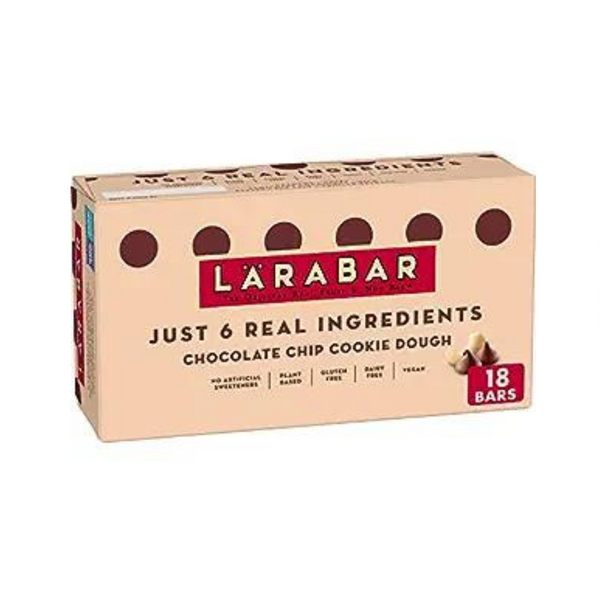 Larabar Chocolate Chip Cookie Dough Gluten Free Fruit & Nut Bars (18 Ct)