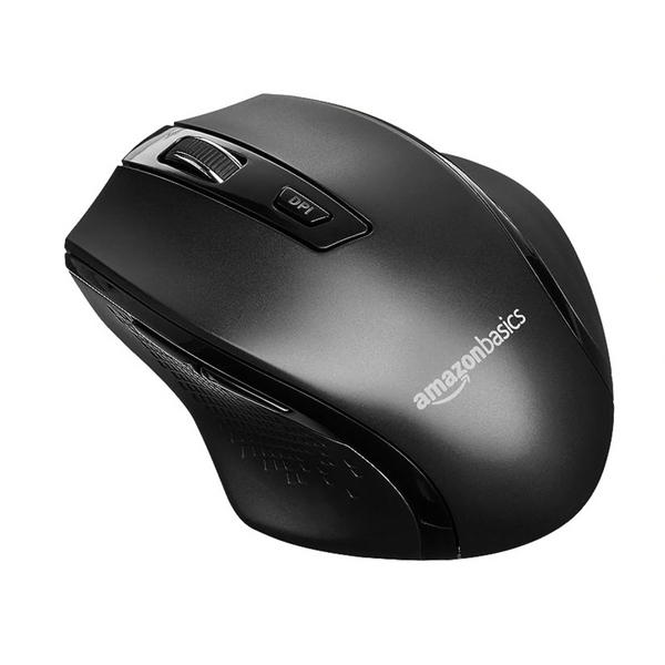 AmazonBasics Ergonomic Wireless PC Mouse