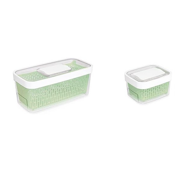 OXO Good Grips Large GreenSaver Produce Keeper & Good Grips GreenSaver 1.6 Qt Produce Keeper