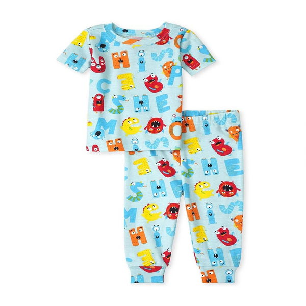 Pijamas de algodón con ajuste ceñido Dino para bebés y niños pequeños de The Children's Place