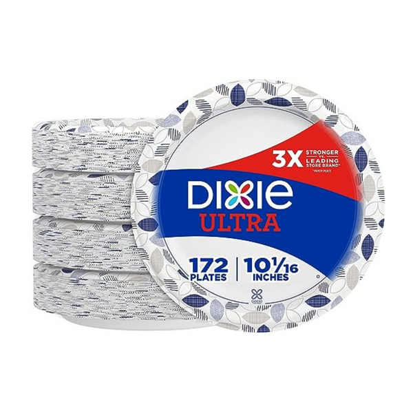 344 platos de papel para cena Dixie Ultra de 10 ″