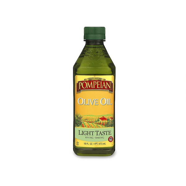 Aceite de oliva virgen extra Pompeian Light Taste, botella de 16 oz