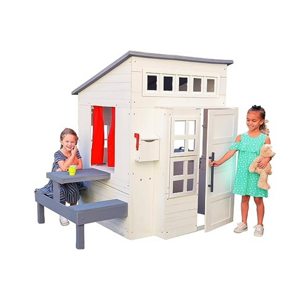 KidKraft Modern Outdoor Wooden Playhouse With Picnic Table Mailbox An   UntitilesDesign 2023 08 18T085754.844 600x 