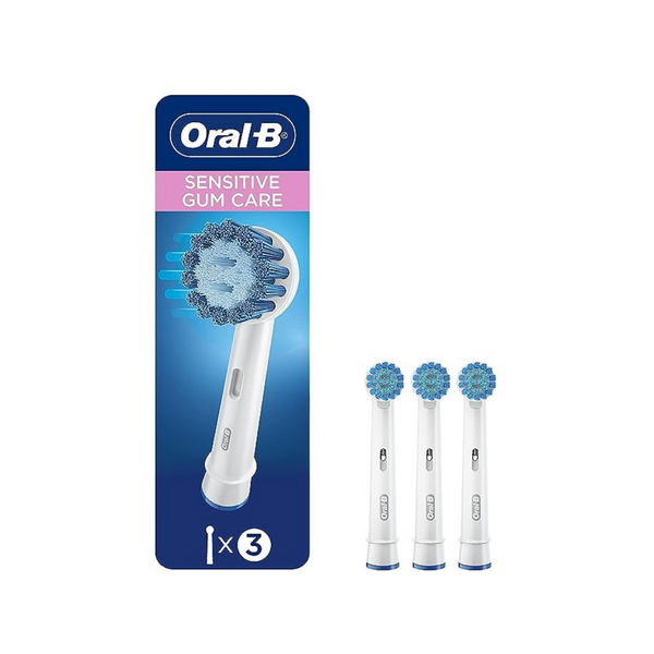 Paquete de 3 cabezales de repuesto para cepillo de dientes eléctrico Oral-B Sensitive Gum Care