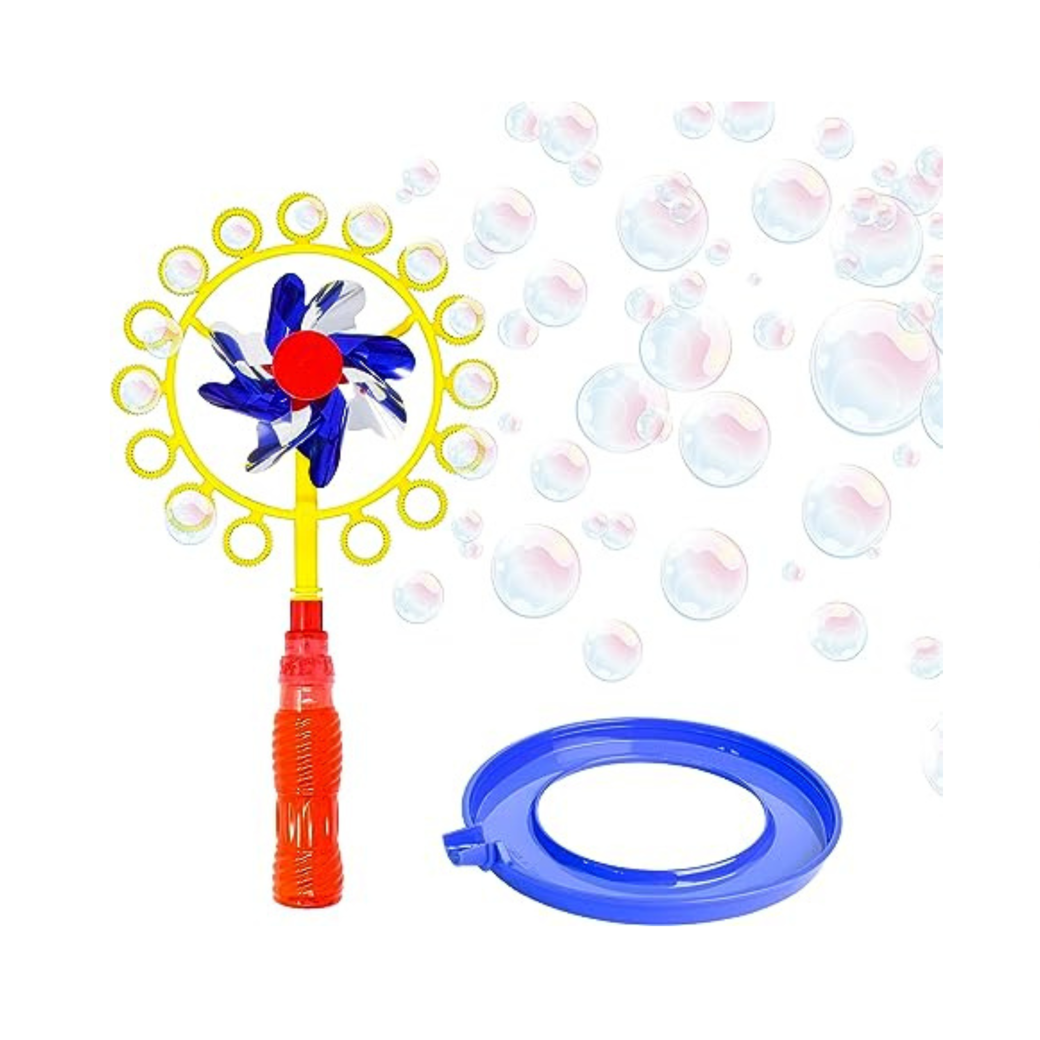 Sunny Days Entertainment Pinwheel Bubble Wand – Bubble Blower and Wind ...