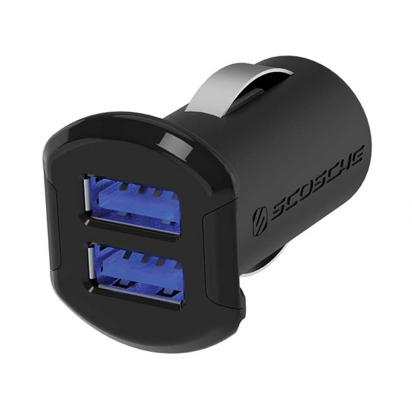 Scosche ReVolt Universal Cigarette Lighter Multi Device Compact Dual Port USB Car Charger