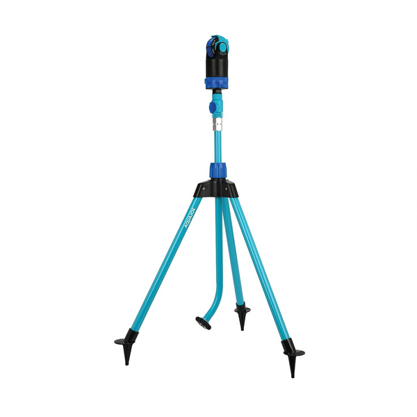 Aqua Joe Sprinkler & Mister W/Metal Tripod Base, 6 Patterns, 4100 Sq. Ft. Coverage