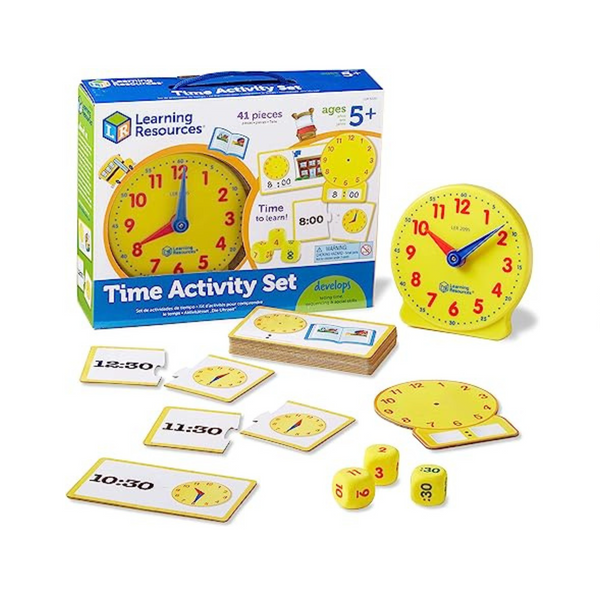 Conjunto de actividades de tiempo de Learning Resources - 41 piezas