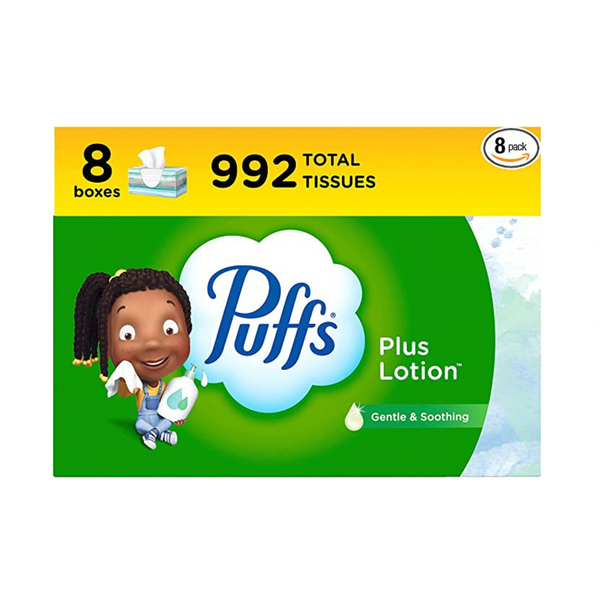 24 Boxes of 124-Ct Puffs Plus Lotion Facial Tissues