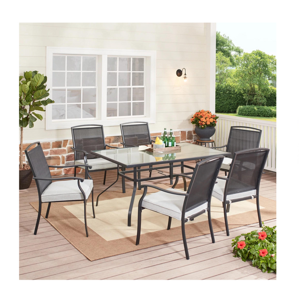 Mainstays Alexandra Square 7 Piece Patio Dining Set