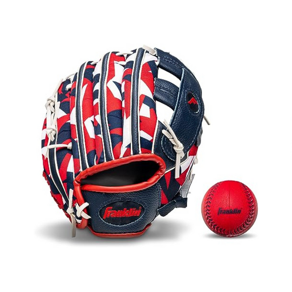 Franklin Sports Juego de guantes y pelotas de béisbol para niños