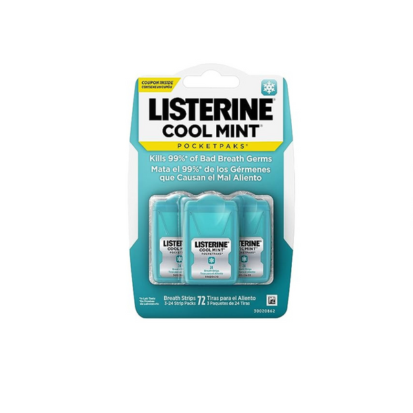 6 Packs Of Listerine Cool Mint Breath Strips