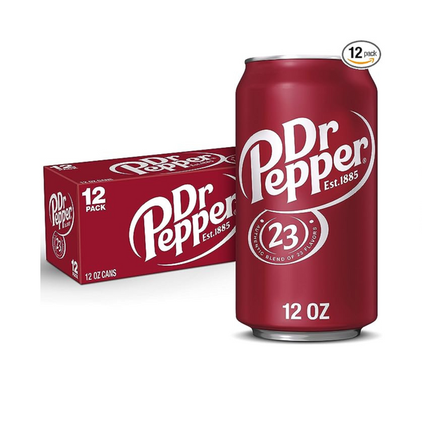 Paquete de 12 refrescos Dr Pepper, latas de 12 onzas líquidas