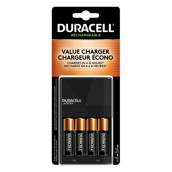 Cargador de pilas Duracell Ion Speed ​​1000 para pilas AA y AAA