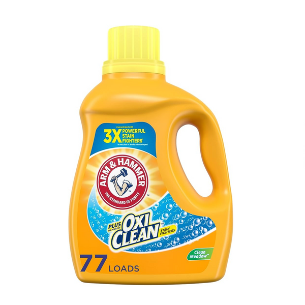 Arm &amp; Hammer Plus OxiClean 77 cargas Detergente líquido para ropa