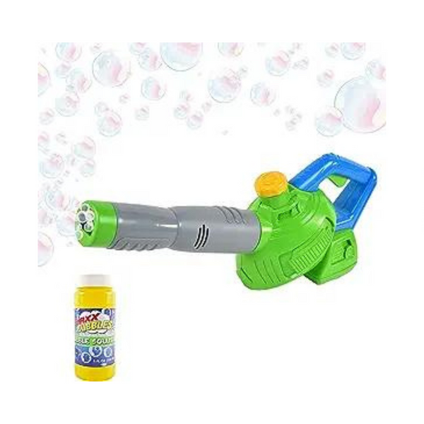 Maxx Bubbles Toy Bubble Leaf Blower with Refill Solution