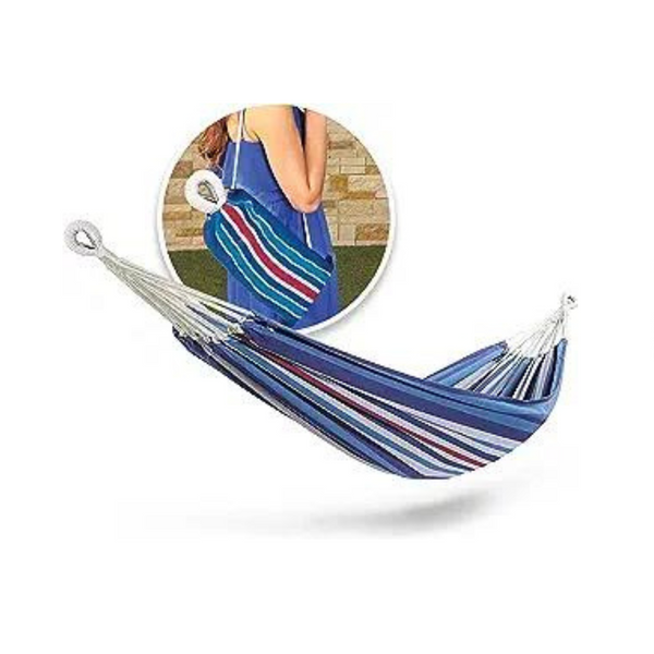 Bliss Hammocks 40″ Wide Hammock w/Hand-Woven Rope Loops & Hanging Ropes