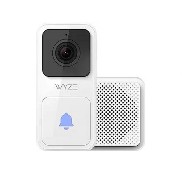 Timbre con vídeo WYZE con timbre, vídeo HD de 1080p, audio bidireccional, visión nocturna, cableado