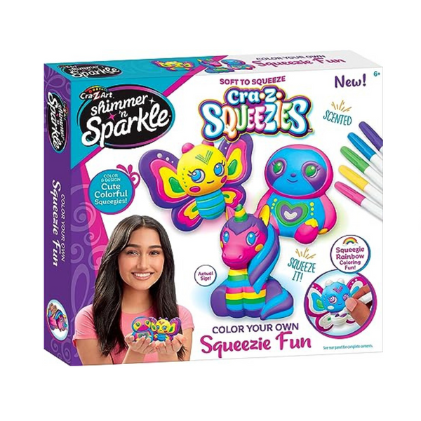 Shimmer ‘n Sparkle CRA-Z-Squeezies Color Your Own Squeezie