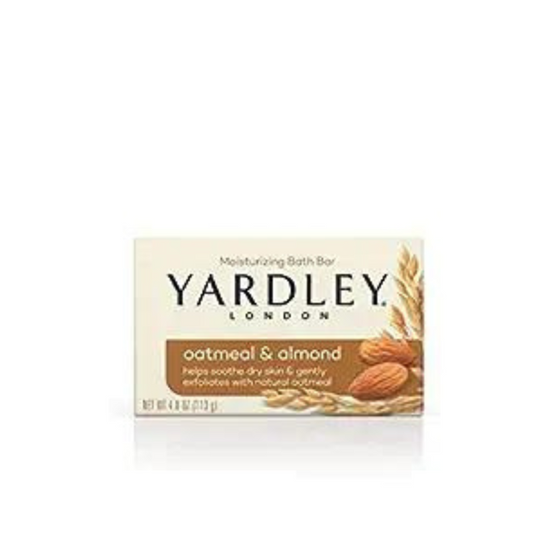 Jabón de barra de avena y almendras Yardley, avena y almendras (4 onzas)