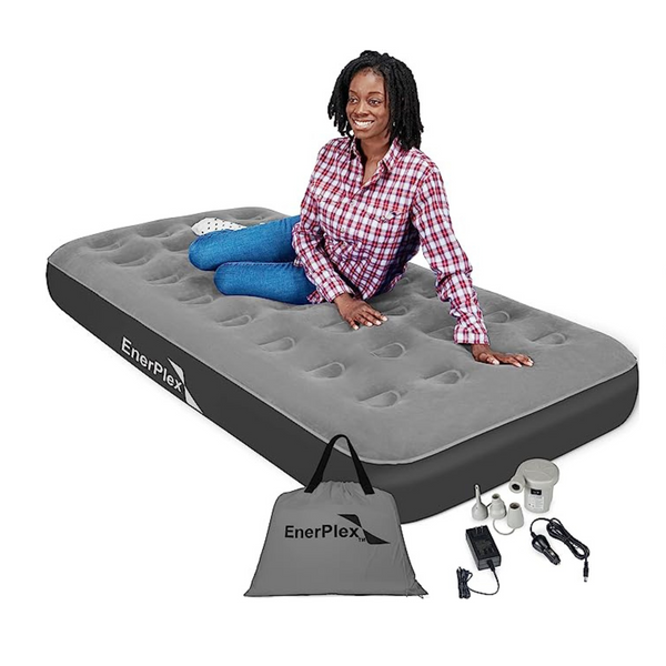 EnerPlex Camping Queen Air Mattress With Built In Pump