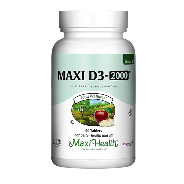 Maxi Health Vitamin D3 2000 IU Dietary Supplement, 90 Tablets