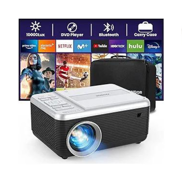 HD 1080P Bluetooth Projector with DVD Player