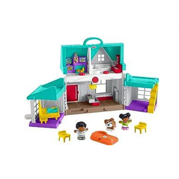 Fisher-Price Little People Casa de juegos para niños pequeños Big Helpers Home Playset