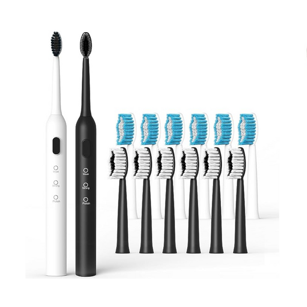 2 Electric Toothbrushes With 3 Modes