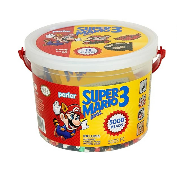 Perler Craft Bead Bucket Activity Kit, 5003 pcs, Super Mario Brothers