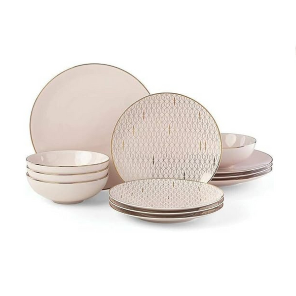 Juego de vajilla Lenox Blush Trianna de 12 piezas