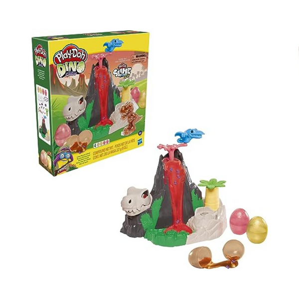 Play-Doh Slime Dino Crew Lava Bones Island Volcano Playset