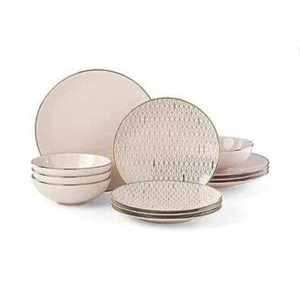 Lenox Blush Trianna 12-Piece Dinnerware Set