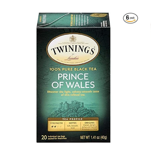 6 Packs of 20-Ct Twinings Prince of Wales Black Tea Bags