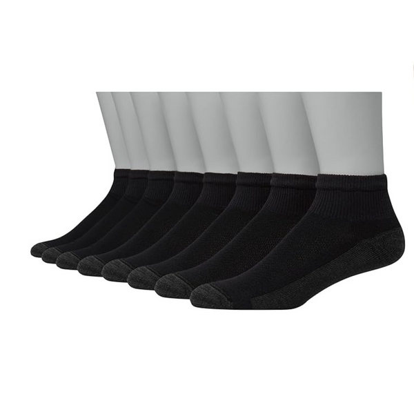 8 pares de calcetines Hanes Max acolchados para hombre, que absorben la humedad