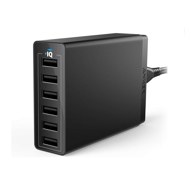 Estación de carga USB múltiple Anker 60W 6 puertos PowerPort 6