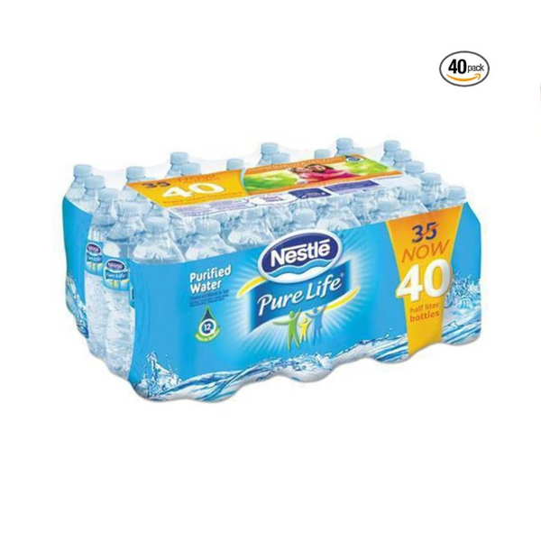 40 botellas de agua purificada Nestlé Pure Life