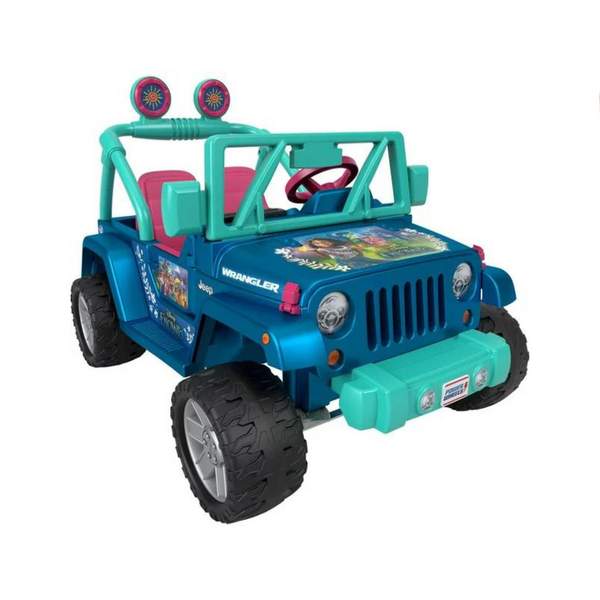 Power Wheels Vehículo para montar a batería Disney Encanto Jeep Wrangler de 12 V