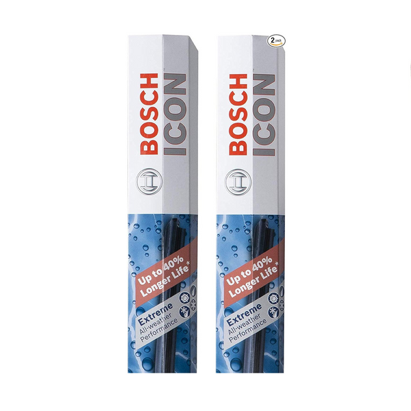 Set Of 2 BOSCH ICON Beam Windshield Wiper Blades