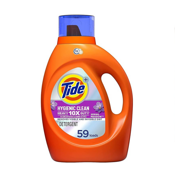 3 Bottles Of Tide Spring Meadow Hygienic Clean Heavy 10X Duty Laundry Detergent Liquid