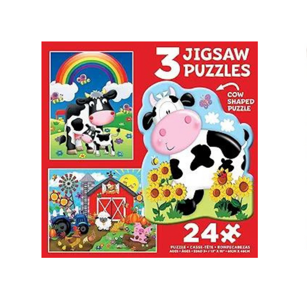 Ceaco – 3 in 1 Multipack (3) 48 Piece Jigsaw Puzzles