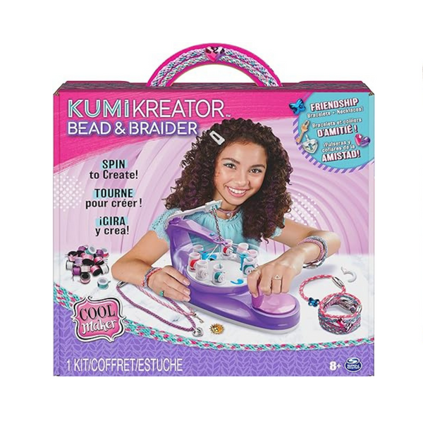 Cool Maker KumiKreator Kit para hacer pulseras y collares de la amistad con cuentas y trenzas