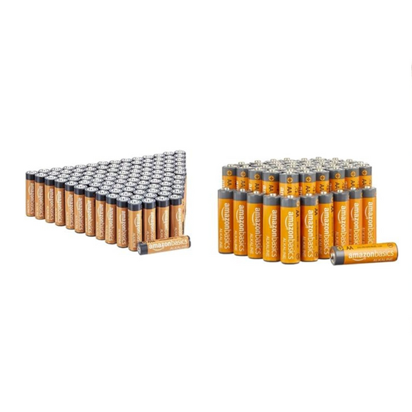 Amazon Basics 100 Pack AAA Batteries & 48 Pack AA Batteries