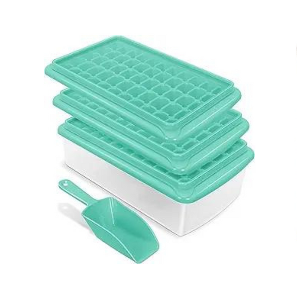 Pack of 4 Ice Cube Trays and Bins