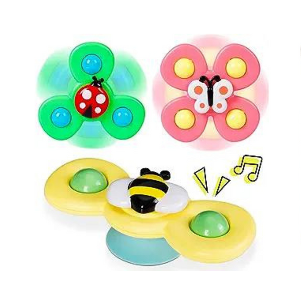 Baby’s Suction Cup Spinner Top Toy