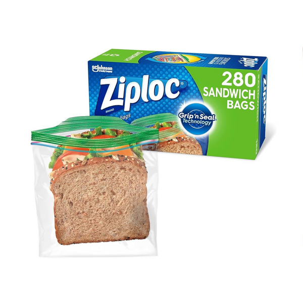 Ziploc Sandwich Bags with Grip ‘n Seal Technology (280 Count)