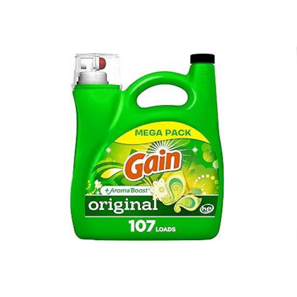 Gain + Aroma Boost Detergente líquido para ropa Original Scent 107 Botella de carga