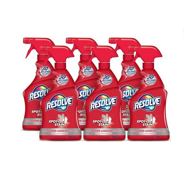 6 Count Resolve Triple Oxi Advanced Carpet Cleaner and Stain Remover