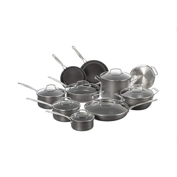 Cuisinart Chef's Classic Nonstick Hard Anodized 17-Piece Cookware Set